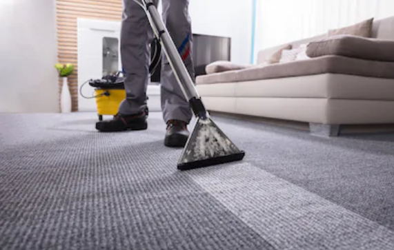 Vacuum Cleaning the carpet